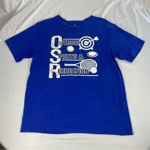 Men’s Outdoor Sports & Recreation Royal Blue Tee